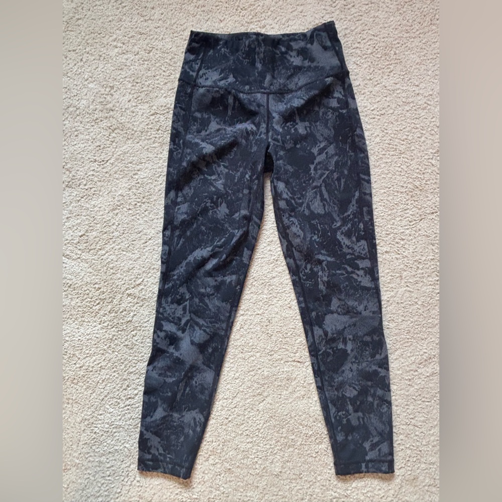Lole Black and Gray Patterned Leggings